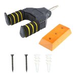 Cintre de guitare montage mural verrouillage automatique acier base en bois massif support de crochet ...