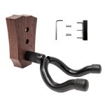 Cintre mural, cintre porte - ukulélé en forme de u en bois de noyer noir Cintre mural, cintre porte - ukulélé en forme de u en bois de noyer noir