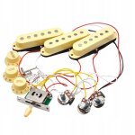 Circuit de micros de guitare complet, micros de guitare electrique pr� - c�bl�s pour st