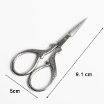 Ciseaux en acier inoxydable exquis, artisanat classique rtro europen, couture, artisanat, bricolage, ...