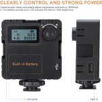 Cl - 36 led vido confrence light dimmable, lumire photo tlphone avec diffuseur et supports, compatible ...