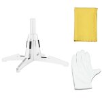 Clainet stand blanc - support pliable portable pour saxophone, clarinette, trompent, flûte, instrument ... Clainet stand blanc - support pliable portable pour saxophone, clarinette, trompent, flûte, instrument ...