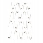 Clapet anti - retour en métal pour trombone / trompette, ressort de clé a eau, paquet de 20 Clapet anti - retour en métal pour trombone / trompette, ressort de clé a eau, paquet de 20