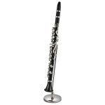 Clarinette miniature avec support et etui mini instrument de musique mini clarinette miniature mod�le ...