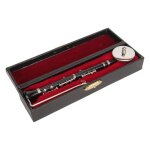 Modèle de clarinette miniature avec support et etui, présentoir pour instruments de musique, décoration ... Modèle de clarinette miniature avec support et etui, présentoir pour instruments de musique, décoration ...