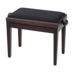 Classic cantabile banquette pour piano (bois de rose, dpoli), bois massif