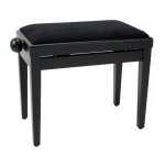 Classic cantabile banquette pour piano (noir, dpoli), bois massif