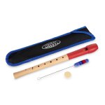 Classic cantabile pivella fl�te a bec, rouge, avec doigt� baroque