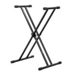 Classic cantabile support pour synthtiseur, pieds doubles en croix (noir)