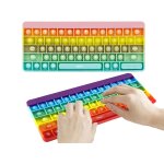 Clavier anti - stress rainbow push pop - lot de 2