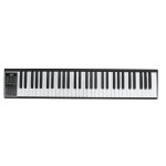 Clavier electrique de piano numrique portable pro 49 / 61 / 88 touches, 49 touches noir