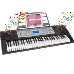 Clavier piano 61 touches, piano numrique, avec pupitre, fonction d'enregistrement et de programmation, ...
