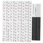 Clavier de piano autocollant orgue electronique touches universelles notation transparente paster d�corationco ...