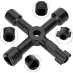 Cl� 4 voies - cl� de purge de radiateur, cl� d'utilitaire cl� de compteur de gaz de bo�te electrique ...