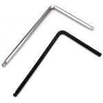 Cl de guitare 2 pcs, rotule noire de 4 mm, rotule argente de 5 mm, longueur 125 mm, largeur 75 mm, ...