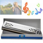 Clé de l'instrument de musique professionnel a 24 trous c & g, double face, trémolo harmonica Clé de l'instrument de musique professionnel a 24 trous c & g, double face, trémolo harmonica