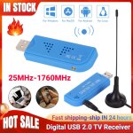 Cl� usb 2. 0 pour r�cepteur de t�l�vision dab, fm, rtl2832u, r828d, sdr, rtl, a300u, 25 - 1760mhz, r�cepteur ...