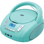 Clicksell - lecteur cd portable boombox pour enfants (avec bluetooth, radio fm, mp3, usb, aux, prise ...