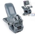 Clip gopro gris pour hero 4 / 3 + / 3 / 2 / 1 jaws flex clamp mount avec boucle et vis à oreilles Clip gopro gris pour hero 4 / 3 + / 3 / 2 / 1 jaws flex clamp mount avec boucle et vis à oreilles