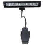 Clip - on 9 led piano music score lamp pour bureau & pupitre lampe de lecture noir Clip - on 9 led piano music score lamp pour bureau & pupitre lampe de lecture noir