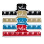 Clips de partitions musicales 4 pices, pinces a musique en plastique abs pour piano, guitare, violon, ...