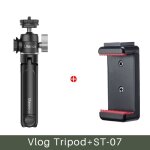 Clip u - vlog - trpied  double tte de boule volg extensible pour tlphone intelligent, accessoires ...