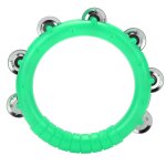 Cloche a main a une rang�e hochets a bord lisse cloches a main instrument de musique pour enfantsvert ...