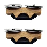 Clochettes de doigt couleur bois, accessoires de percussion pour cajon, djemb