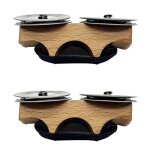 Clochettes de doigt de couleur bois, accessoires de percussion pour cajon, djemb, tambour kangourou