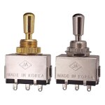 Closed 3 way tone toggle switch w / copper knob for les paul electric guitar