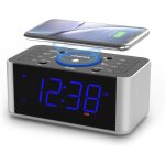 Cmjaagur - radio réveil avec charge sans fil 5w, snooze, bluetooth, double réveil, ecran led de 1, 4 ... Cmjaagur - radio réveil avec charge sans fil 5w, snooze, bluetooth, double réveil, ecran led de 1, 4 ...