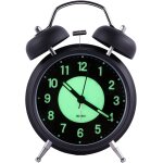 Cmjaagur - réveil lumineux de 4 pouces, double cloche analogique rétro sans tickets en quartz avec alarme ... Cmjaagur - réveil lumineux de 4 pouces, double cloche analogique rétro sans tickets en quartz avec alarme ...