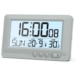 Cmjaagur - rveil numrique, horloge numrique lcd alimente par batterie, rveil de voyage avec heure, ...