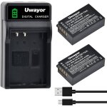Cmwx - en - el20 en - el20a lot de 2 batteries et chargeur usb led pour nikon coolpix p1000, p950, dl24 ...