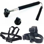 Cnyo� 4 dans 1 poitrine ceinture sangle + head strap + poign�e manfrotto + tr�pied mount adapter pour ...