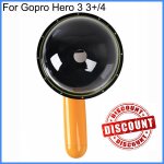 Cnyo� eachsplong�e sous - marine cam�ra lentille d�me port logement objectif pour gopro hero 3 3 + / ...