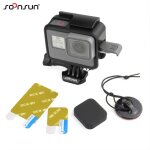 Cnyo� noir standard cadre de protection du mont logement fronti�re + ecran protecteur + lens cap + attache ...