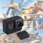 Cnyo� puluz silicone souple cage robuste cas avec couvercle de capuchon d'objectif pour gopro hero 5 ...