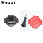 Cnyo� shoot 360 degr�s rotatif casque base de montage pour gopro hero 6 5 4 3 session sjcam yi 4k h9 ...