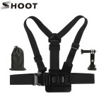 Cnyo� shoot action cam�ra v�lo poitrine sangle pour gopro hero 5 4 3 sjcam xiaoyi yi 4k avec 3 way tr�pied ...