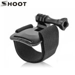 Cnyo� shoot noir dragonne pour gopro hero 5 3 4 session xiaomi yi 4k sjcam sj4000 sangle de main mont ...