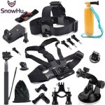 Cnyo� snowhu pour go pro accessoires chef pectorale bracelet monopode avec le mont adaptateur pour gopro ...