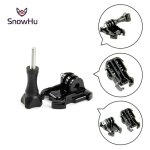 Cnyo� snowhu pour gopro accessoires activity base + vis longue pour go pro hero 6 5 4 3 + sjcam sj4000 ...