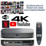 Dcodeur satellite hd freesat uhd - 4x500, 200 chanes sat anglaises, 13 chanes anglaises hd, sans abonnement ...