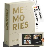 Coffee table book - album photo  personnaliser - 120 coins photo et 60 pages noires - livre d'or - album ...