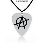 Collier anarchie avec pendentif médiator de guitare symbole punk rock grunge Collier anarchie avec pendentif médiator de guitare symbole punk rock grunge