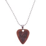 Collier de guitare acoustique basse en mtal rtro, mdiator professionnel en alliage de zinc avec chane ...