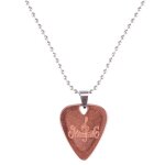 Collier avec mdiator pour guitare acoustique electrique ou basse plectre fin en mtal sur pendentif ...