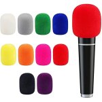 Color� microphone bonnettes, 10 pcs mousse micro anti bruit, housse de protection en mousse pour rendre ...
