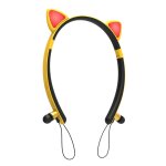 Color sans fil bluetooth 5. 0 couteur chat oreilles forme mignon tour de cou casque casque avec micro, ...